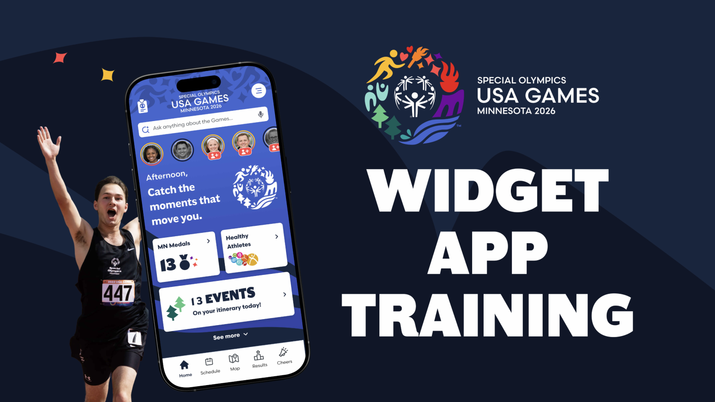 Widget Training Champions App - 2026 Special Olympics USA Games
